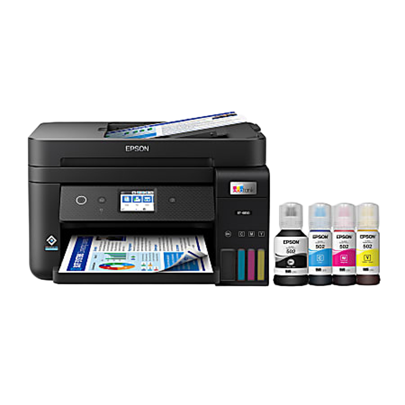 Epson EcoTank ET-4850 All-in-One Supertank Printer - Multifunction printer - color - ink-jet - refillable - C11CJ60201